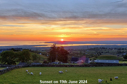 20240619T2145L Sunset from llys Twrog, Gwynedd